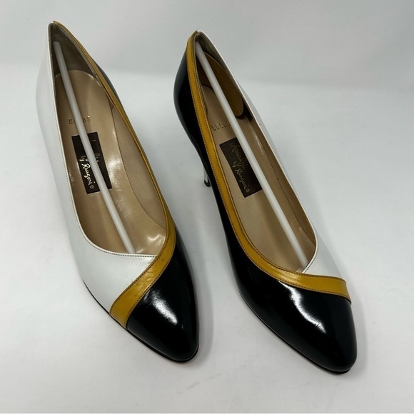 Amalfi Shoes - Vintage Amalfi Leather Heels Color Block  Heels Woman’s Size 8 1/2 B